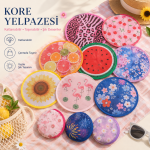 Katlanır Kore El Yelpazesi Şık Desenli - Görsel 2
