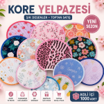 Katlanır Kore El Yelpazesi Şık Desenli