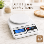 Dijital Mutfak Terazisi 10 Kg Hassas 1 Gr Ölçüm LCD Ekranlı