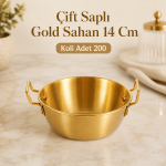 Çift Saplı Gold Sahan 14 Cm