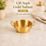 Çift Saplı Gold Sahan 12 cm