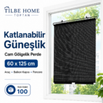 Katlanabilir Vantuzlu Stor Güneşlik Perde 60 × 125 Cm