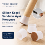 Silikon Keçeli Sandalye Ayak Koruyucu